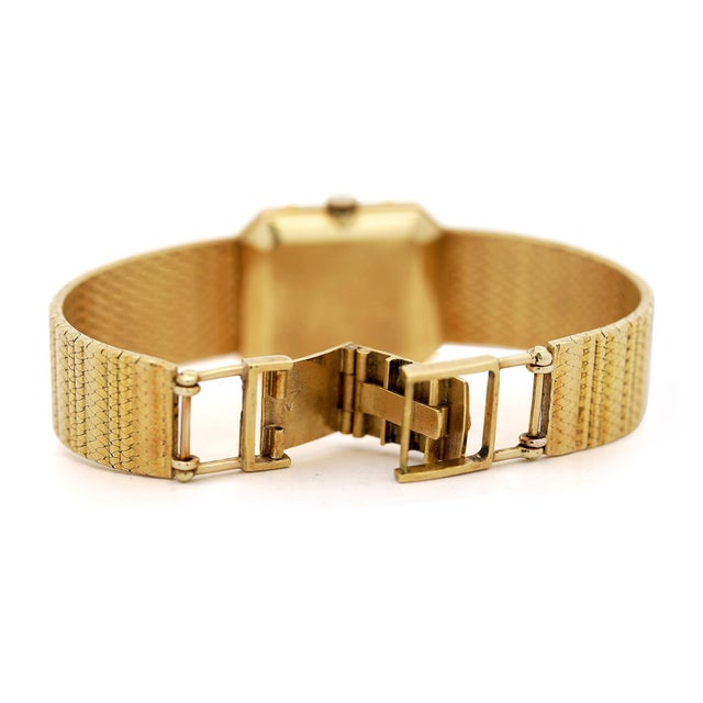 1990s Patek Philippe for Gübelin 4457/1 Double Signed 18k Gold 23mm Manual Watch For Sale - Image 14 of 18