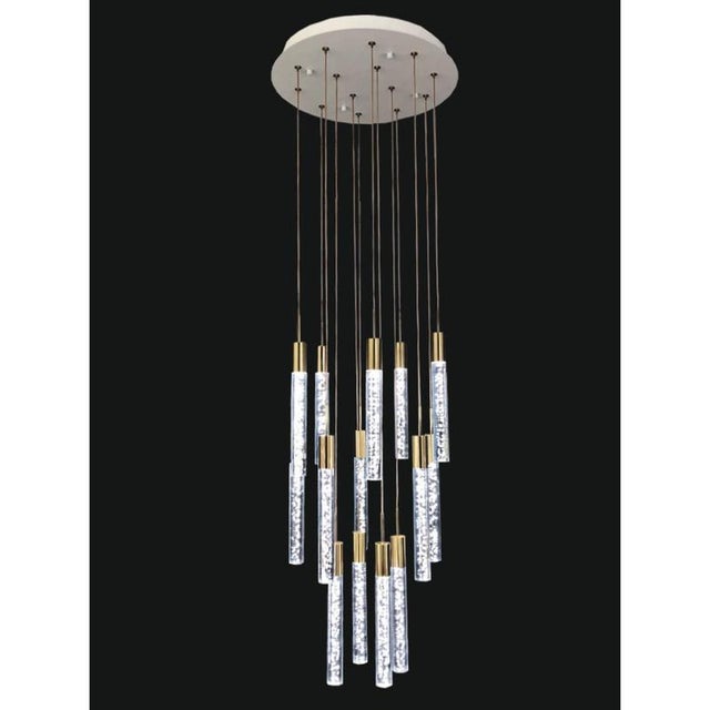 Contemporary Collection Air Chandelier in Metal by Jago For Sale - Image 3 of 9