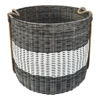 Thomasville Large Indoor/Outdoor Water Resistant Basket For Sale