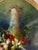 Mid 20th Century Vintage Oval Floral Still Life Oil Painting For Sale - Image 5 of 11