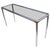 Maison Jansen Style Glass and Chrome Console Table For Sale