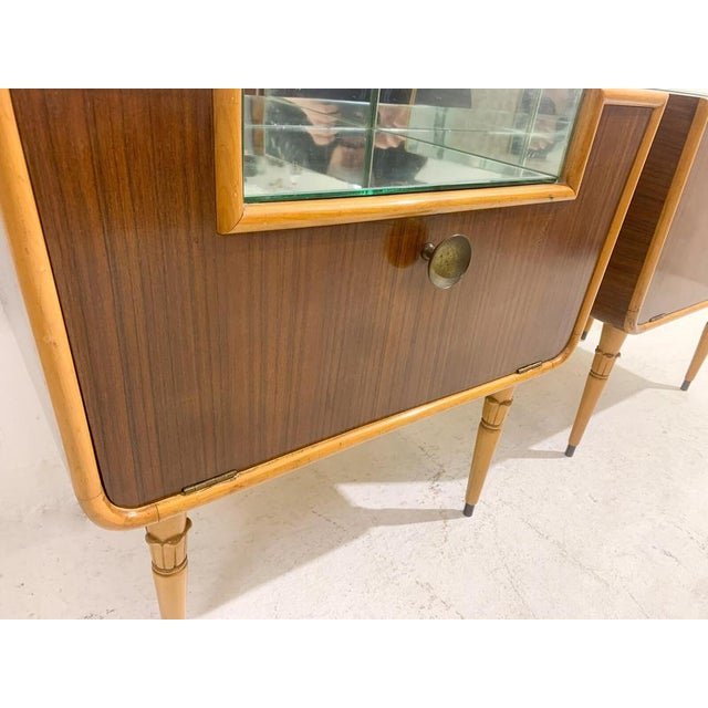 1950s Italian Nightstand in the Style of Borsani, Italy, 1950s, Set of 2 For Sale - Image 5 of 11