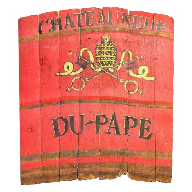 Chateauneuf Du Pape Wall Decor, 1950s For Sale - Image 9 of 9