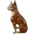 Mid-Century Modern Large Mid-Century Hand Painted Cast Composite Boxer Dog Sculpture For Sale - Image 3 of 10