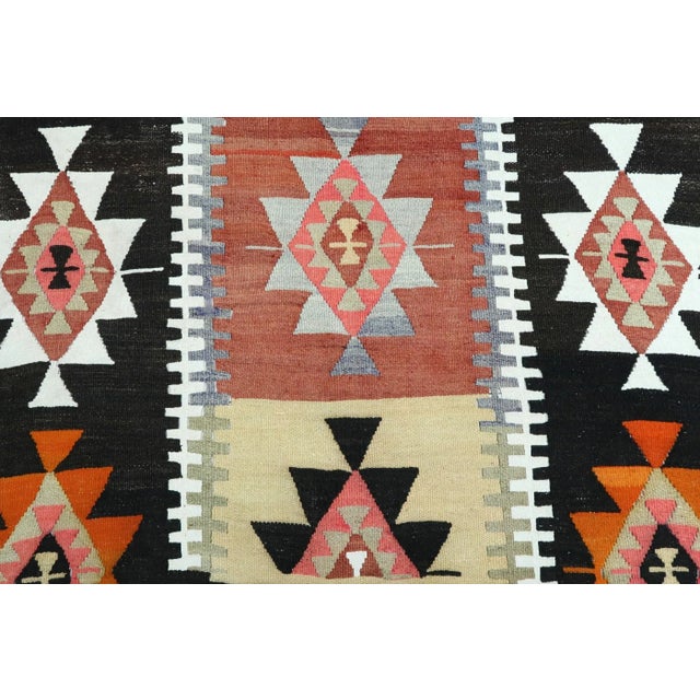 Anatolian Turkish Kilim Rug-4′2″ × 10′5″ For Sale - Image 9 of 13