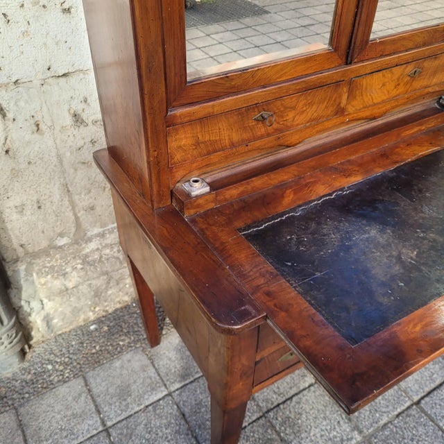 Directoire Bonheur du Jour Desk in Mahogany and Leather, France, 19th Century For Sale - Image 10 of 18