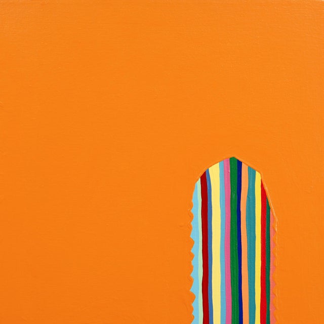 Rustic Marmalade - Colorful Vibrant Abstract Southwestern Inspired Original Artwork by Will Beger For Sale - Image 3 of 9