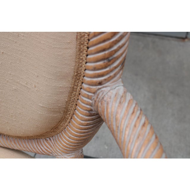 1970s Pair of Carved Armchairs by Arpex For Sale - Image 10 of 10