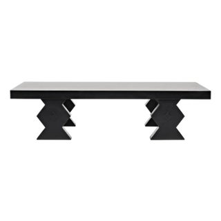 NOIR Suzu Coffee Table, Hand Rubbed Black For Sale