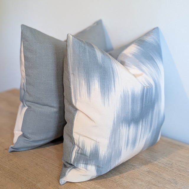 Pierre Frey Le Grandiere in Dauphin is a pretty warp print in shades of blue. Linen polyester blend and looks almost like...