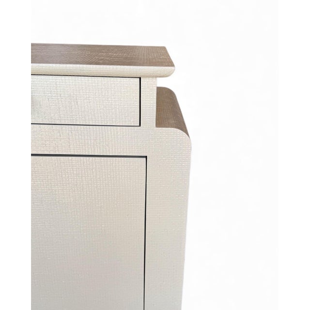 Wood 1980s Custom Cabinet Textured Finish For Sale - Image 7 of 12