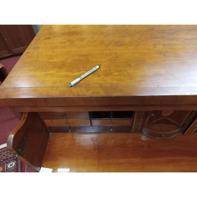 Traditional Antique Butler's Desk, Cherry Desk For Sale - Image 3 of 12