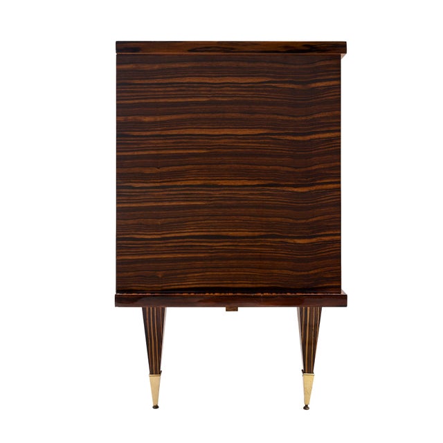 Brown Period Mid-Century Macassar of Ebony Buffet/Enfilade For Sale - Image 8 of 9