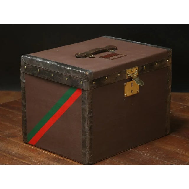 Metal Hat Trunk from Gautier For Sale - Image 7 of 9