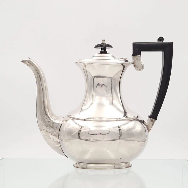 Traditional Circa 1950 Silverplate Tea or Coffee Set, England- 3 Pieces For Sale - Image 3 of 13