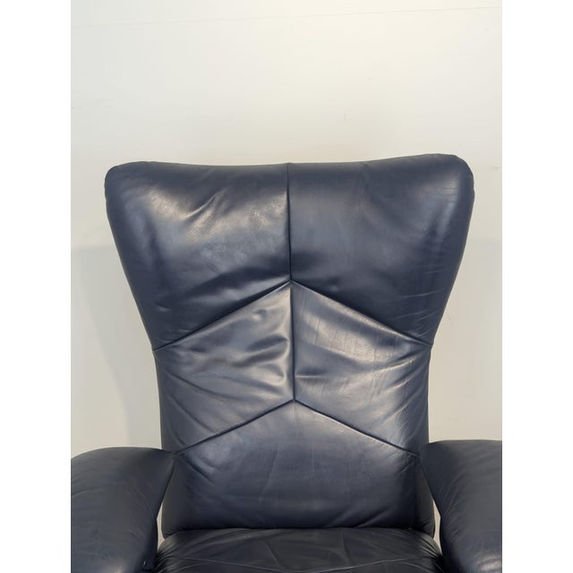 Leather Armchair with Ottoman by Verikon Lund & Paarman, 1960s, Set of 2 For Sale - Image 3 of 18
