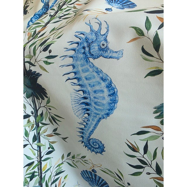 from Pierre Frey, 1+ yard of cotton print ‘Bonnet Peche’ 54” wide Horizontal repeat 53” Vertical repeat 30.7” made in...
