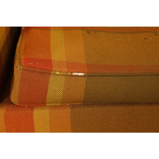 Vintage Mid-Century Plaid Wool Couch/Sofa by Jens Risom, 1960s For Sale - Image 14 of 15