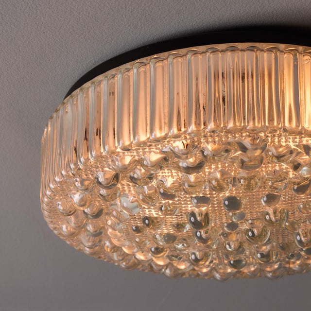 Mid-Century Modern 1960s Helena Tynell Bubble Glass Flush Mount for Limburg For Sale - Image 3 of 18
