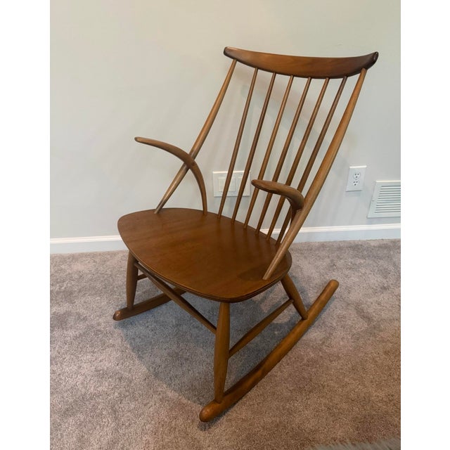 Designed by Illum Wikkelsø and manufactured by Niels Eilersen in Denmark during the 1960s, this distinctive piece features...