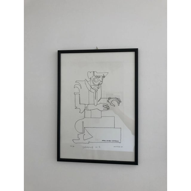 Gli Angeli, Molinari, Silkscreens, 1980s, Set of 4 For Sale - Image 6 of 10