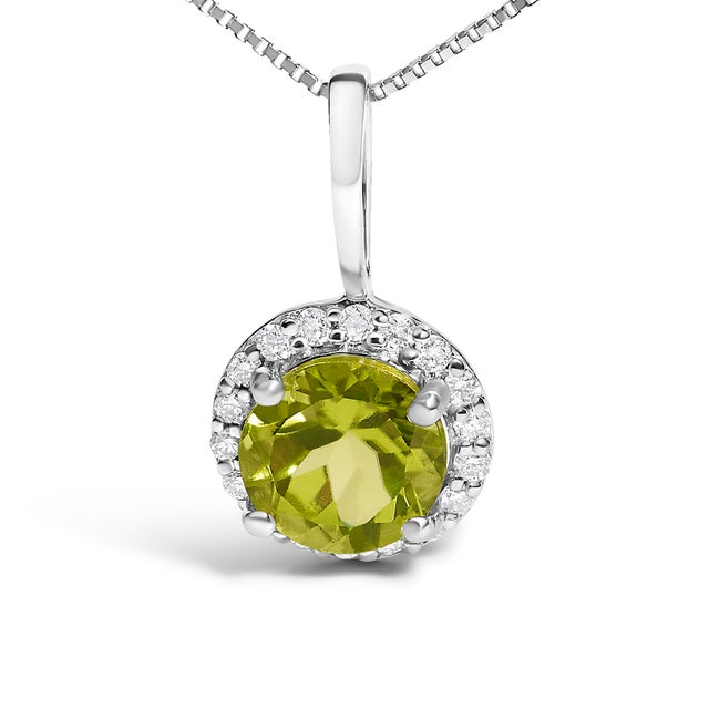 Adorn your neckline with the exquisite allure of this 10K white gold pendant necklace, where the warmth of the metal...