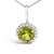 Adorn your neckline with the exquisite allure of this 10K white gold pendant necklace, where the warmth of the metal...