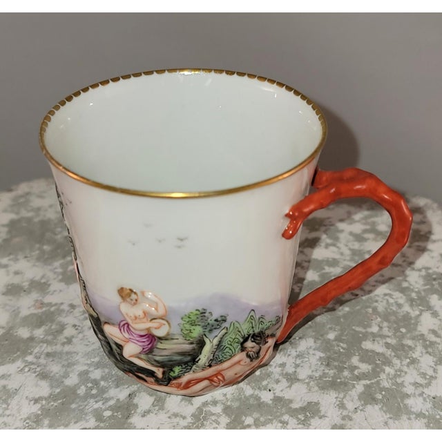 Capodimonte 19th Century Capodimonte Demitasse Cup & Saucer For Sale - Image 4 of 11