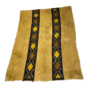 African Bogolan Mud Cloth Textile 60" H by 45" W