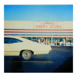 1996 " Thrift" C-Print Photograph of a Vintage Car and Thrift Shop Edition 1/20 by Amy Blakemore