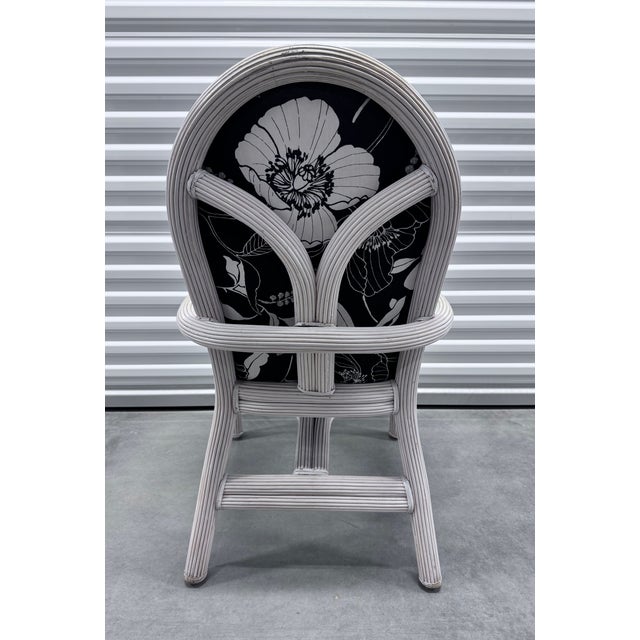 Set of 6 Pencil Reed Rattan Dining Chairs After Gabriella Crespi For Sale - Image 15 of 18
