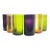 6 Colorful Blown Highball Tumbler Drinking Glasses For Sale
