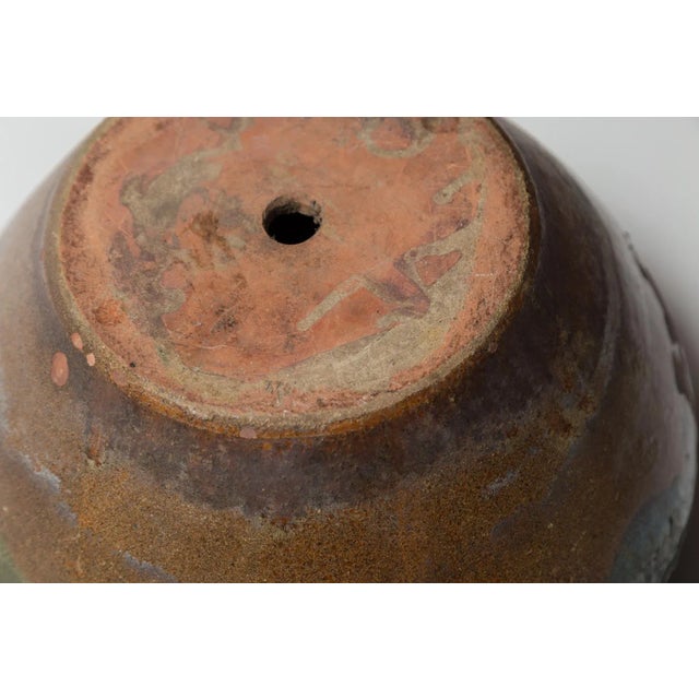 Antique Green Glazed Terracotta Planter, Provence, France, Early 20th Century. For Sale - Image 11 of 12