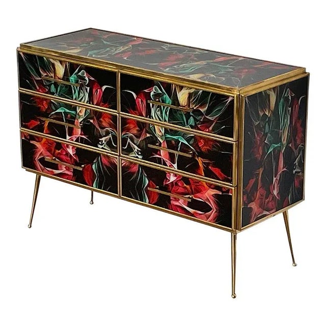 Multicolor Murano Glass Dresser, 1980s For Sale - Image 4 of 10