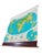 Mid-Century Modern Mid Century Cram's Physical Political World Pull Down Map Classroom Wall Map 64" For Sale - Image 3 of 18