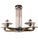 Early 20th Century Petitot Signed Bronze, Nickel, Aluminum, Glass Five Arm Skyscraper Chandelier For Sale - Image 10 of 18