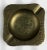 Shabby Chic Vintage Brass Carved Ashtray For Sale - Image 3 of 9