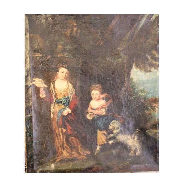 Paint Antique Painting Van Rensselaer Children From Estate of Abigail Adams For Sale - Image 7 of 12