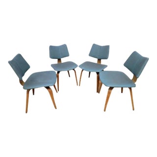 MCM Bentwood Dining Chairs by Thonet for Reupholstery - Set of 4 For Sale