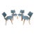 MCM Bentwood Dining Chairs by Thonet for Reupholstery - Set of 4 For Sale