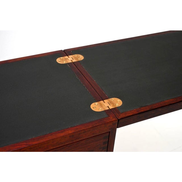 Metal Vintage Danish Captains Bar by Reno Wahl Iversen for Dyrlund, 1960s For Sale - Image 7 of 15