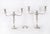 This is an elegant pair of antique Victorian silver-plated table candelabra, circa 1880 in date, and bearing the makers...