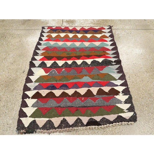 Galerie Shabab Collection Mid-20th Century Persian Flatweave Kilim Rug For Sale - Image 4 of 9