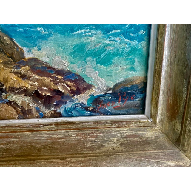 Fred Pye Well-Listed Artist Original Early Seascape Painting Bald Head For Sale In Tampa - Image 6 of 15