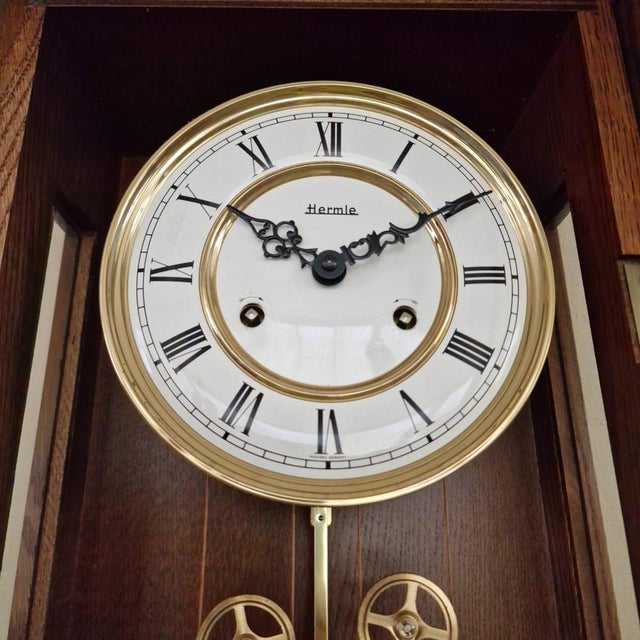 German Wall Clock Hermle For Sale - Image 6 of 13