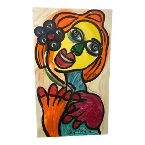 Vintage Abstract Portraiture; Original Artwork by Peter Robert Keil