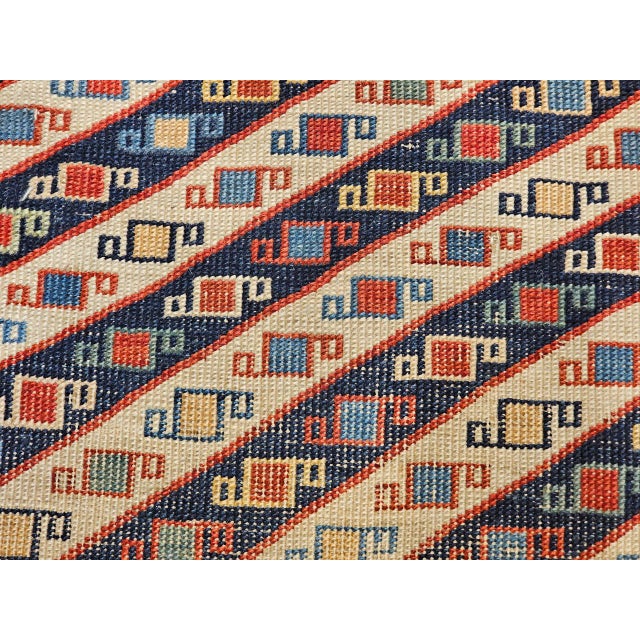 Antique Gendje Kazak Runner, Hand-Knotted Wool Pile, Caucasus, 1800s, 4' x 9' For Sale - Image 17 of 18