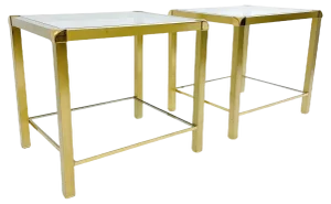 Mid-Century Modern Side Tables, Italy, 1970s, Set of 2