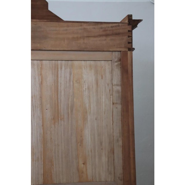 Antique Veneer Walnut Wardrobe, Late 19th Century For Sale - Image 3 of 16