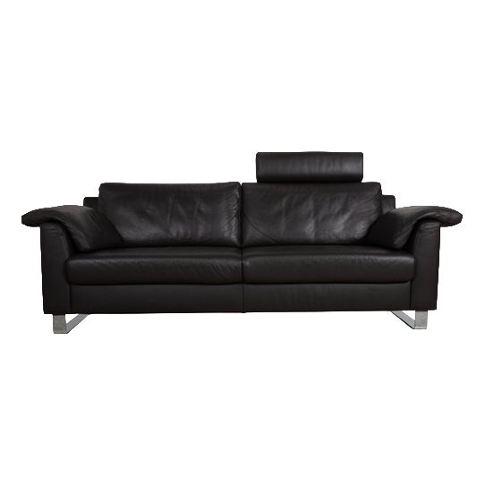 Flex Plus Three-Seater Sofa in Leather from Ewald Schillig For Sale